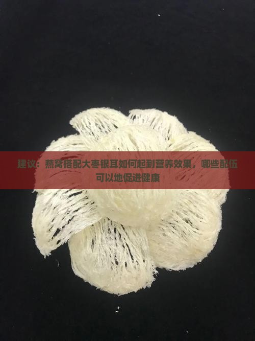 建议：燕窝搭配大枣银耳如何起到营养效果，哪些配伍可以地促进健康