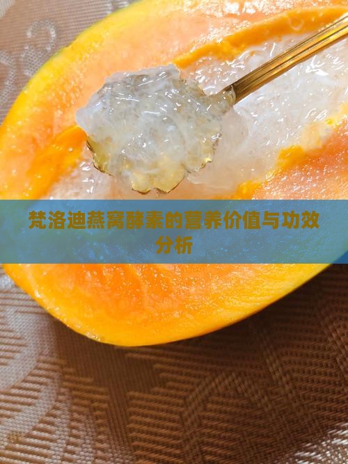 梵洛迪燕窝酵素的营养价值与功效分析