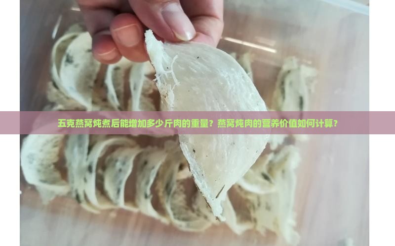 五克燕窝炖煮后能增加多少斤肉的重量？燕窝炖肉的营养价值如何计算？