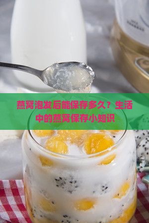 燕窝泡发后能保存多久？生活中的燕窝保存小知识