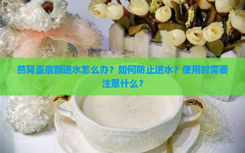 燕窝壶底部进水怎么办？如何防止进水？使用时需要注意什么？