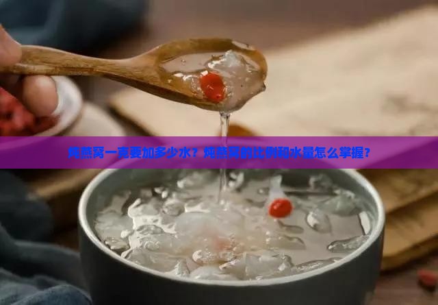 炖燕窝一克要加多少水？炖燕窝的比例和水量怎么掌握？