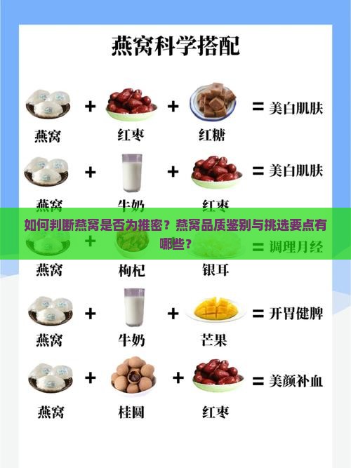 如何判断燕窝是否为推密？燕窝品质鉴别与挑选要点有哪些？