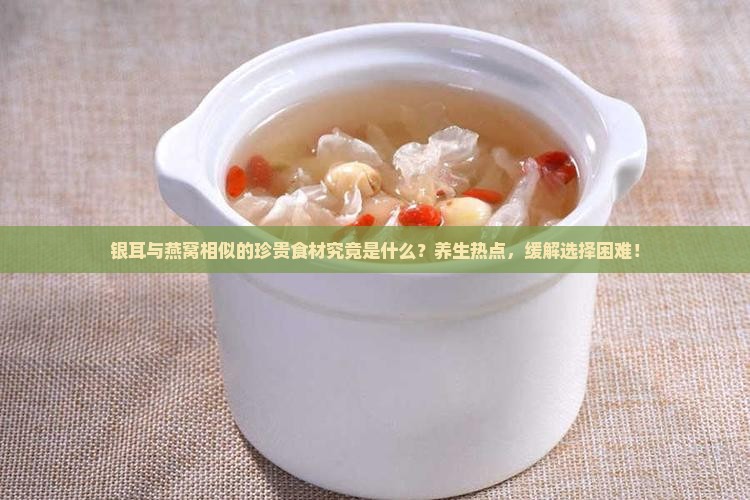 银耳与燕窝相似的珍贵食材究竟是什么？养生热点，缓解选择困难！