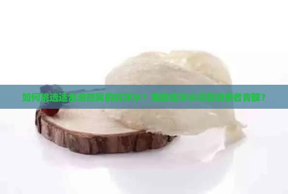 如何挑选适合泡燕窝的纯净水？哪些纯净水深受消费者青睐？