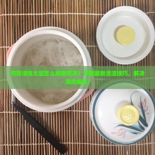 燕窝清洗太脏怎么彻底洗净？掌握最新清洁技巧，解决清洗痛点！