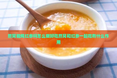 燕窝能炖红参吗怎么做好吃燕窝和红参一起吃有什么作用