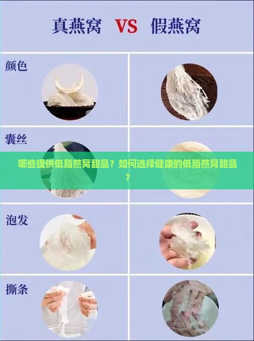 哪些提供低脂燕窝甜品？如何选择健康的低脂燕窝甜品？