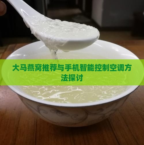 大马燕窝推荐与手机智能控制空调方法探讨