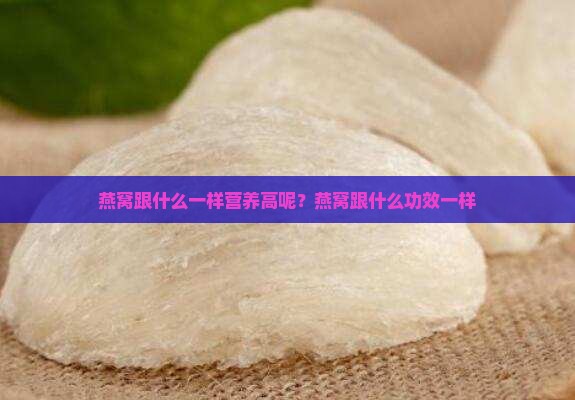 燕窝跟什么一样营养高呢？燕窝跟什么功效一样