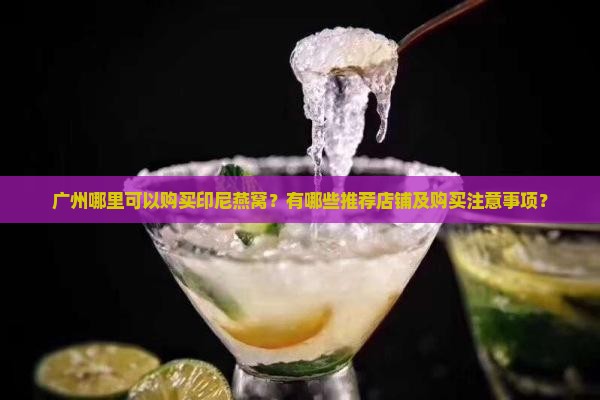 广州哪里可以购买印尼燕窝？有哪些推荐店铺及购买注意事项？