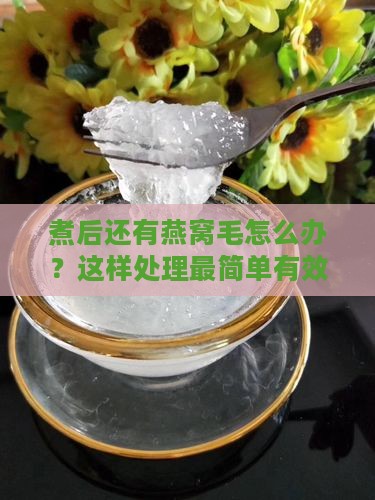 煮后还有燕窝毛怎么办？这样处理最简单有效