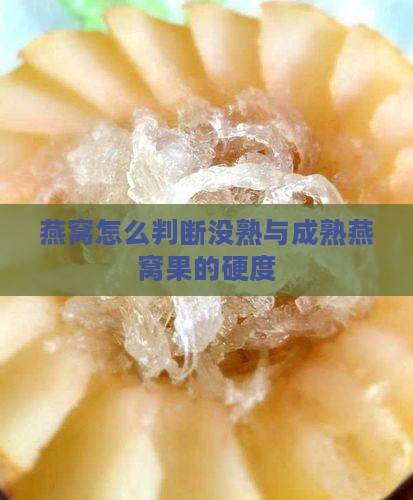 燕窝怎么判断没熟与成熟燕窝果的硬度