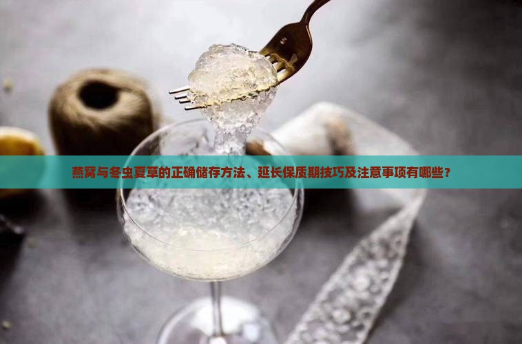 燕窝与冬虫夏草的正确储存方法、延长保质期技巧及注意事项有哪些？