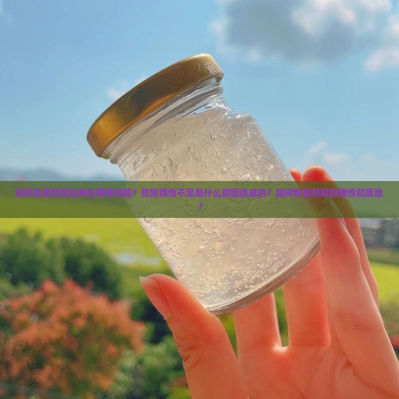 如何处理燕窝拉伸无弹性问题？燕窝弹性不足是什么原因造成的？如何恢复燕窝的弹性和质地？