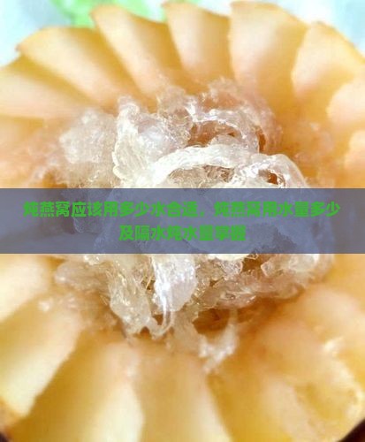 炖燕窝应该用多少水合适，炖燕窝用水量多少及隔水炖水量掌握