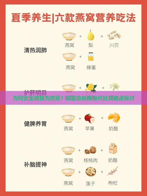 为何女生称我为燕窝？深层含析及当代社交痛点探讨