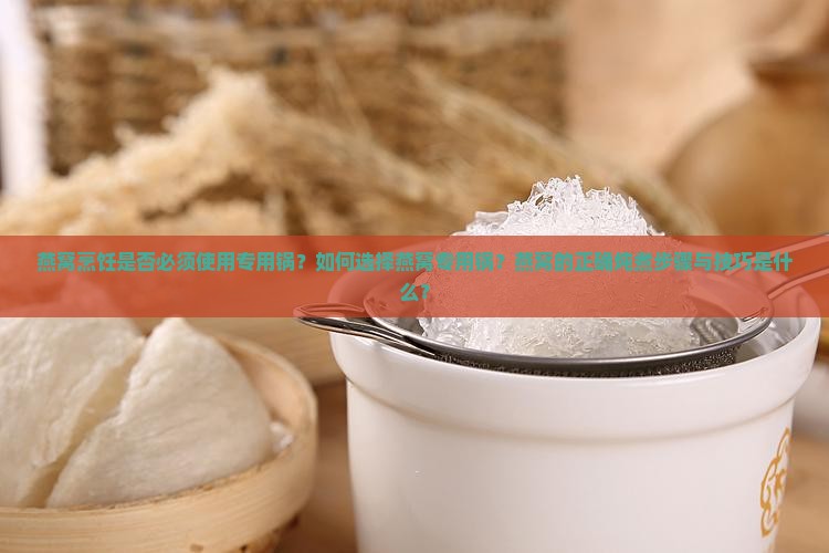 燕窝烹饪是否必须使用专用锅？如何选择燕窝专用锅？燕窝的正确炖煮步骤与技巧是什么？