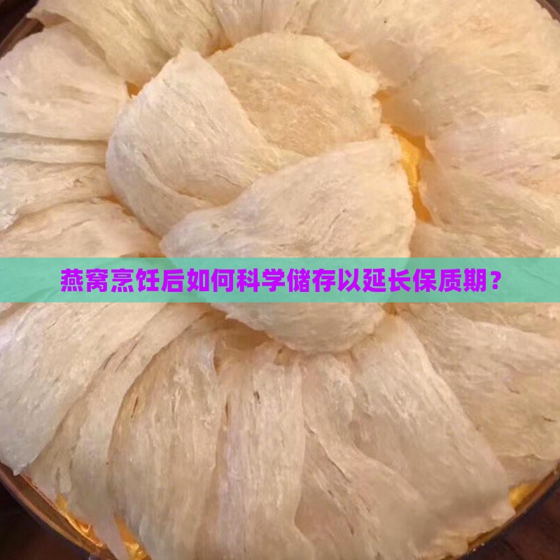 燕窝烹饪后如何科学储存以延长保质期？