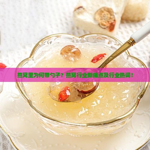 燕窝里为何带勺子？燕窝行业新痛点及行业热词！
