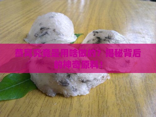 燕窝是用什么东西做得呢