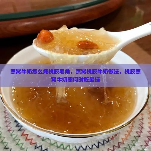 燕窝牛奶怎么炖桃胶皂角