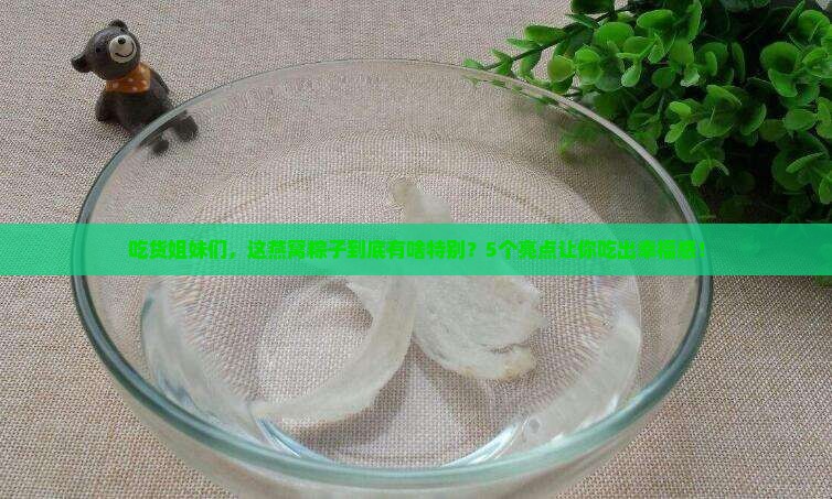 燕窝粽子卖点是什么呢