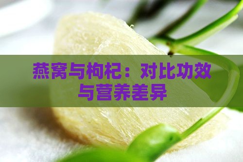燕窝和枸杞哪个有营养