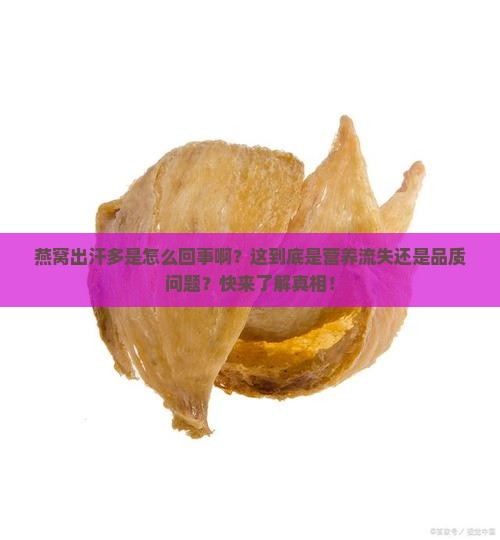 燕窝出汗多是怎么回事啊