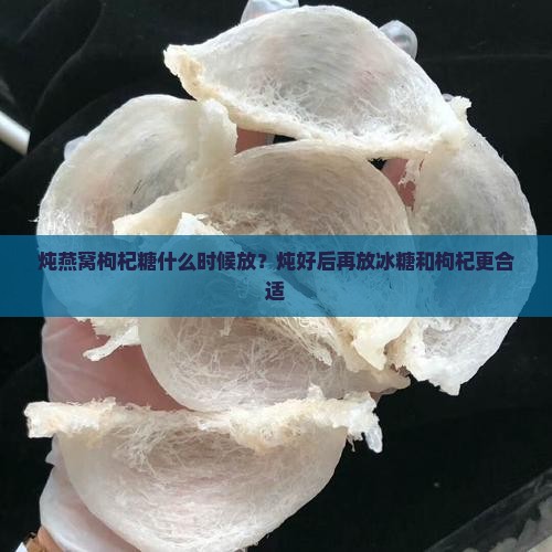 炖燕窝枸杞糖什么时候放