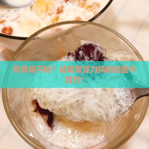 高压力锅怎么炖燕窝窍门