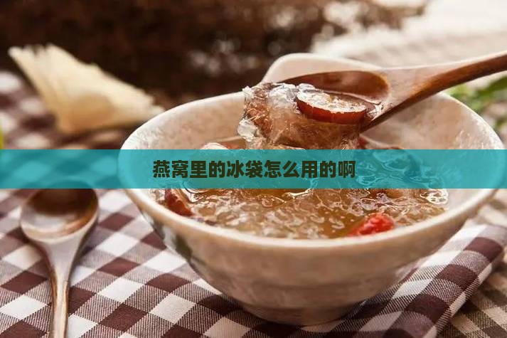 燕窝里的冰袋怎么用的