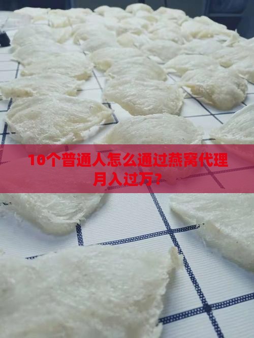 正品燕窝代理怎么做的呢