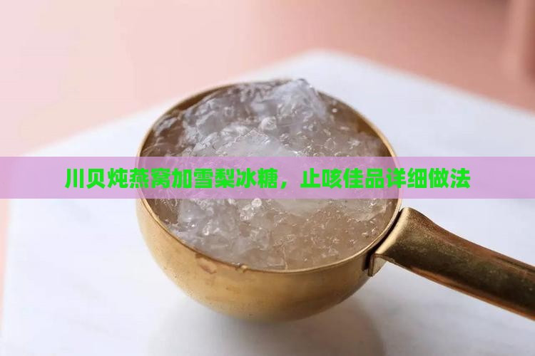 川贝炖燕窝还要放点什么