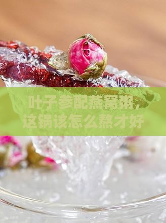 叶子参的燕窝粥怎么熬