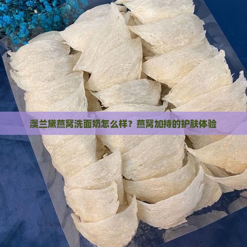 澳兰黛燕窝洁面怎么样