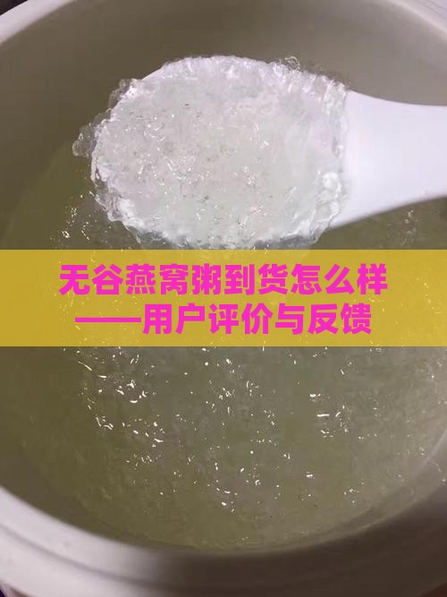 无谷燕窝粥到货怎么样——用户评价与反馈