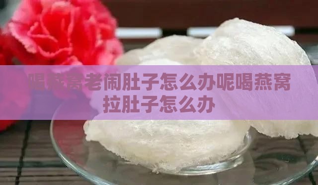 喝燕窝老闹肚子怎么办呢喝燕窝拉肚子怎么办