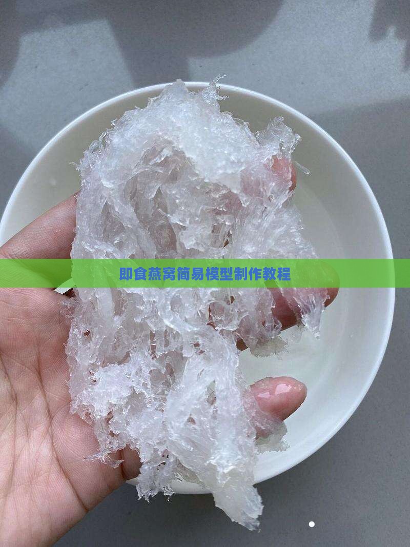 即食燕窝简易模型制作教程