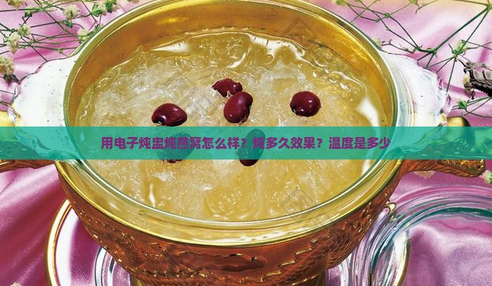 用电子炖盅炖燕窝怎么样？炖多久效果？温度是多少