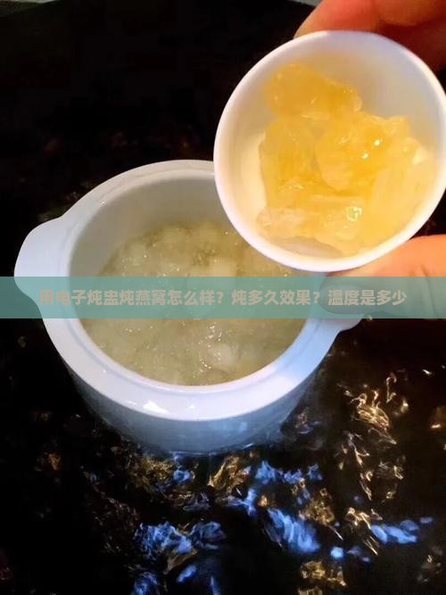 用电子炖盅炖燕窝怎么样？炖多久效果？温度是多少