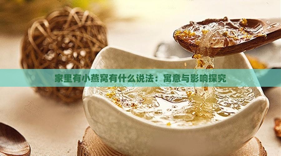 家里有小燕窝有什么说法：寓意与影响探究