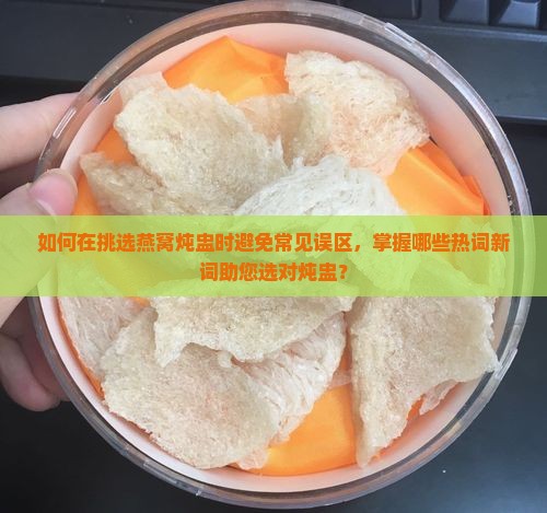 如何在挑选燕窝炖盅时避免常见误区，掌握哪些热词新词助您选对炖盅？