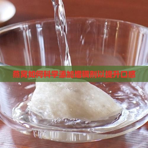 燕窝如何科学添加增稠剂以提升口感