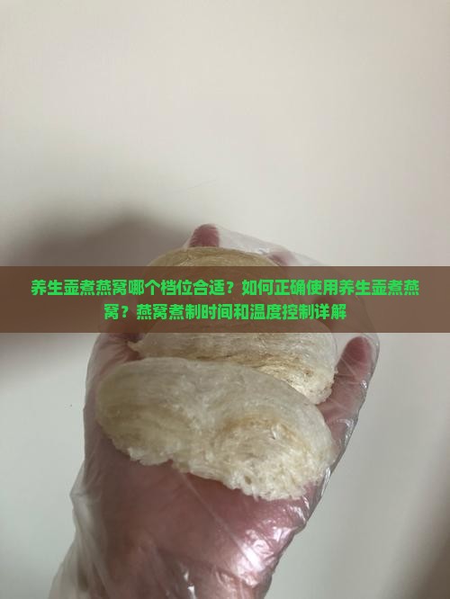养生壶煮燕窝哪个档位合适？如何正确使用养生壶煮燕窝？燕窝煮制时间和温度控制详解