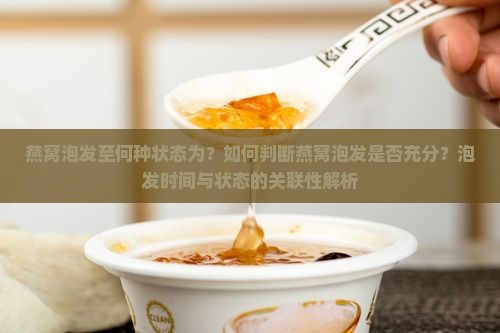 燕窝泡发至何种状态为？如何判断燕窝泡发是否充分？泡发时间与状态的关联性解析