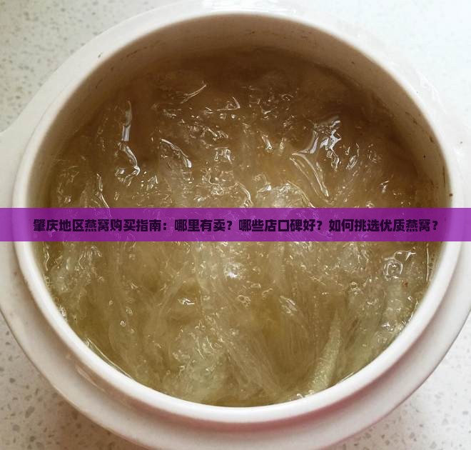 肇庆地区燕窝购买指南：哪里有卖？哪些店口碑好？如何挑选优质燕窝？