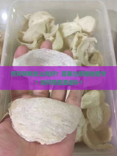 燕窝锅炖怎么炖好？需要注意哪些细节？如何搭配更滋补？