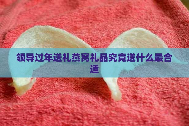 领导过年送礼燕窝礼品究竟送什么最合适