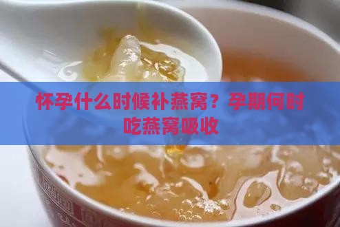 怀孕什么时候补燕窝？孕期何时吃燕窝吸收